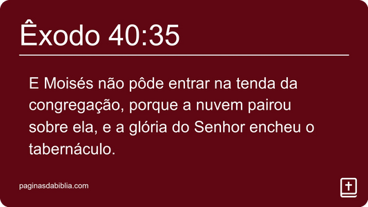 Êxodo 40:35