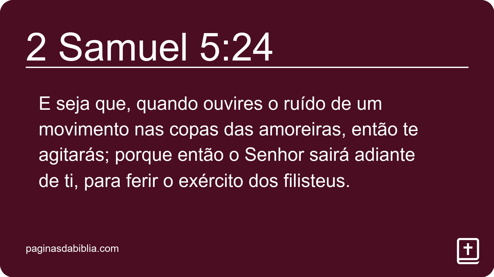 2 Samuel 5:24