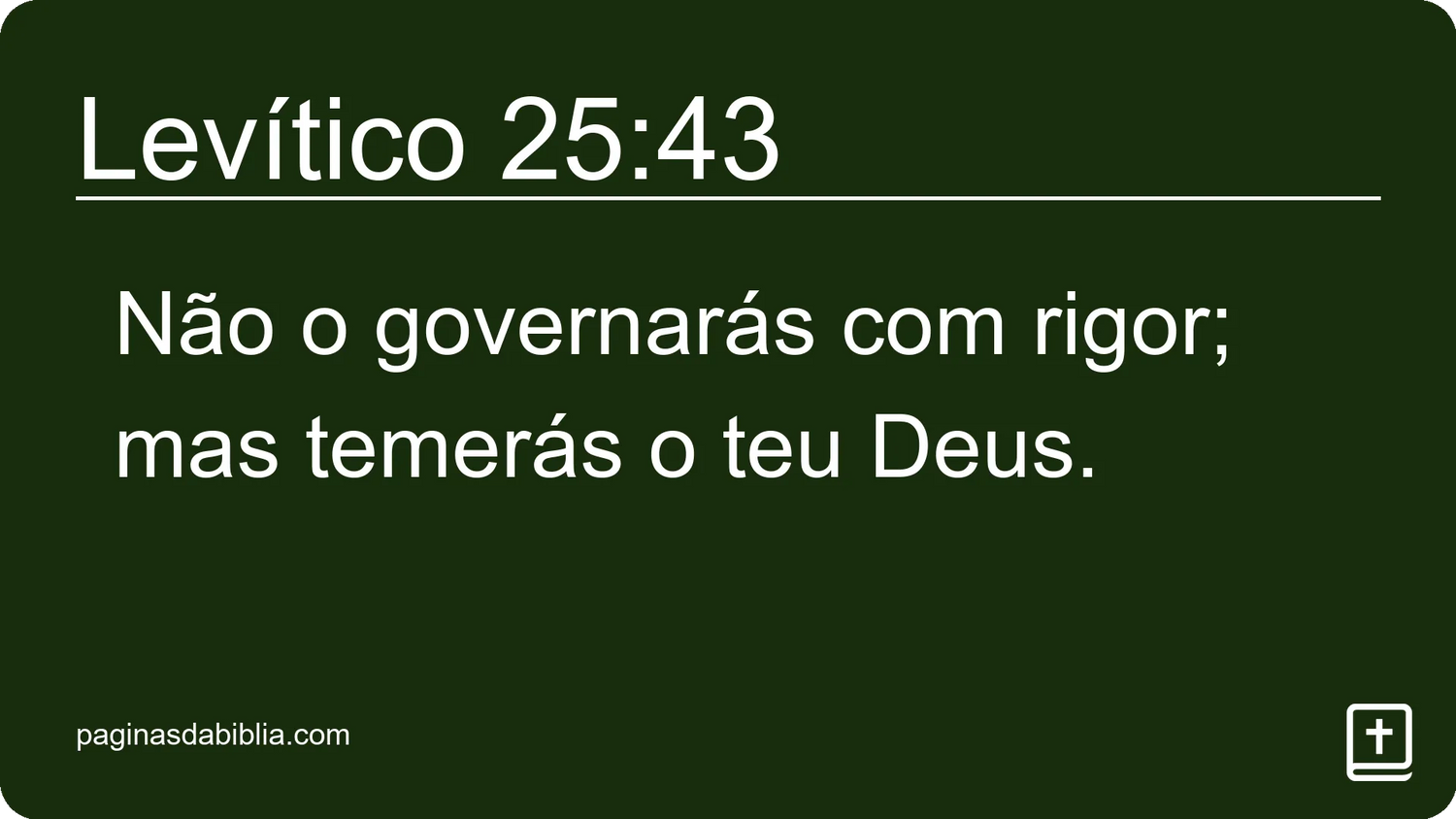 Levítico 25:43