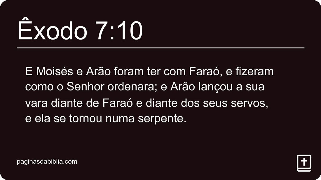 Êxodo 7:10