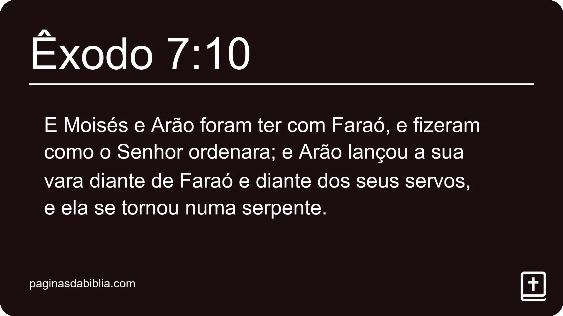 Êxodo 7:10