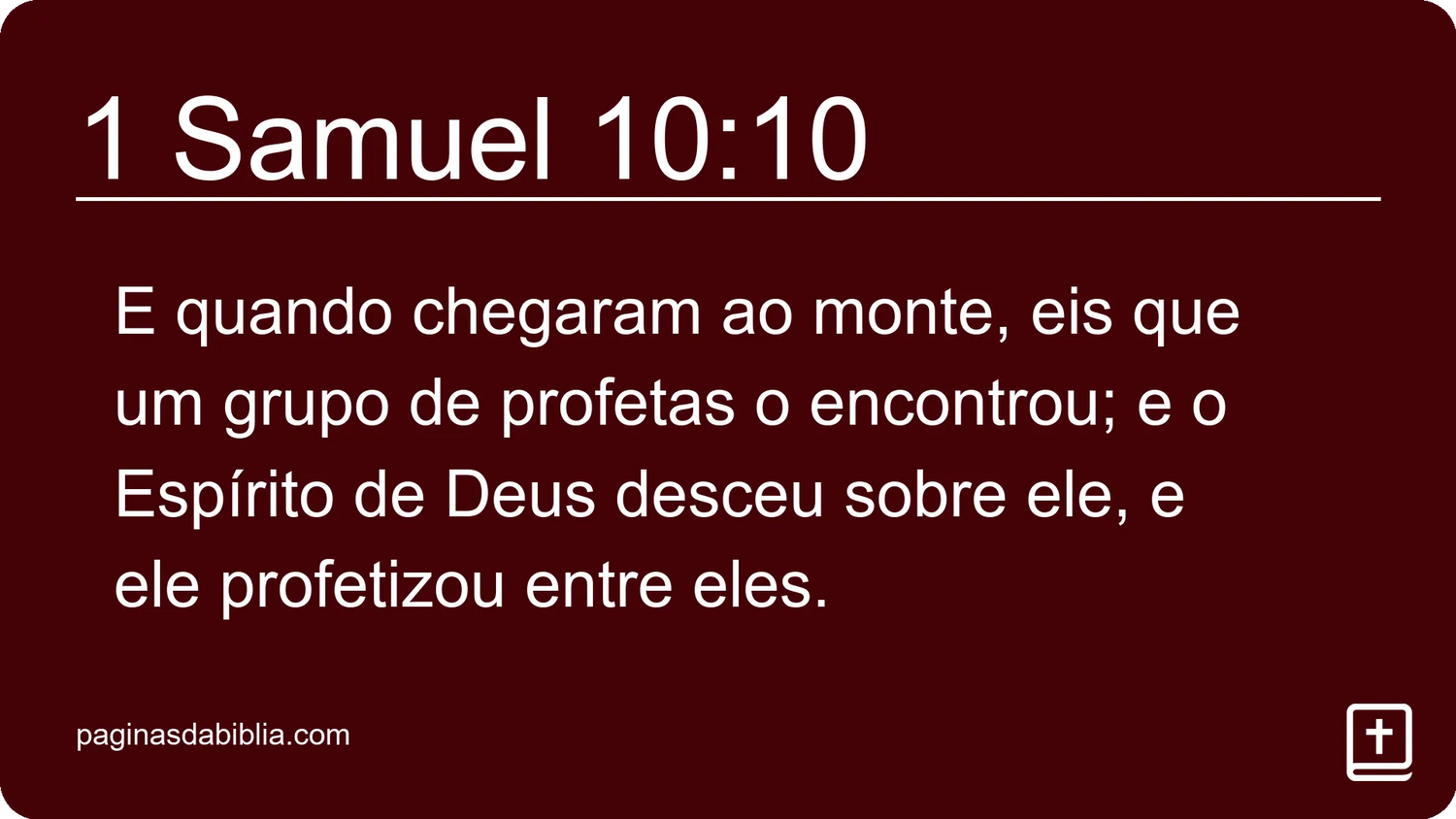 1 Samuel 10:10