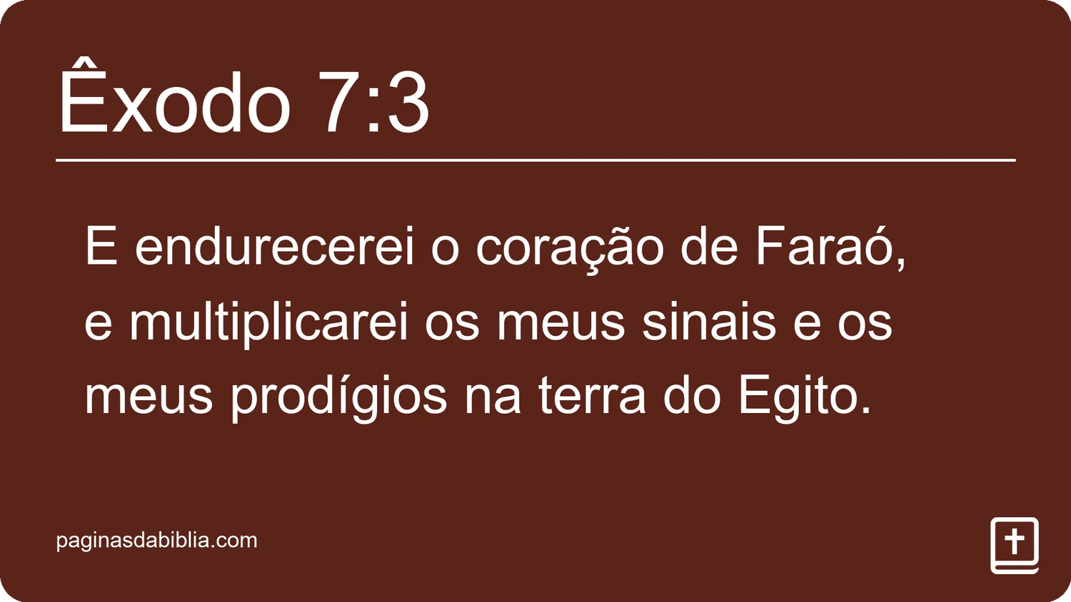 Êxodo 7:3