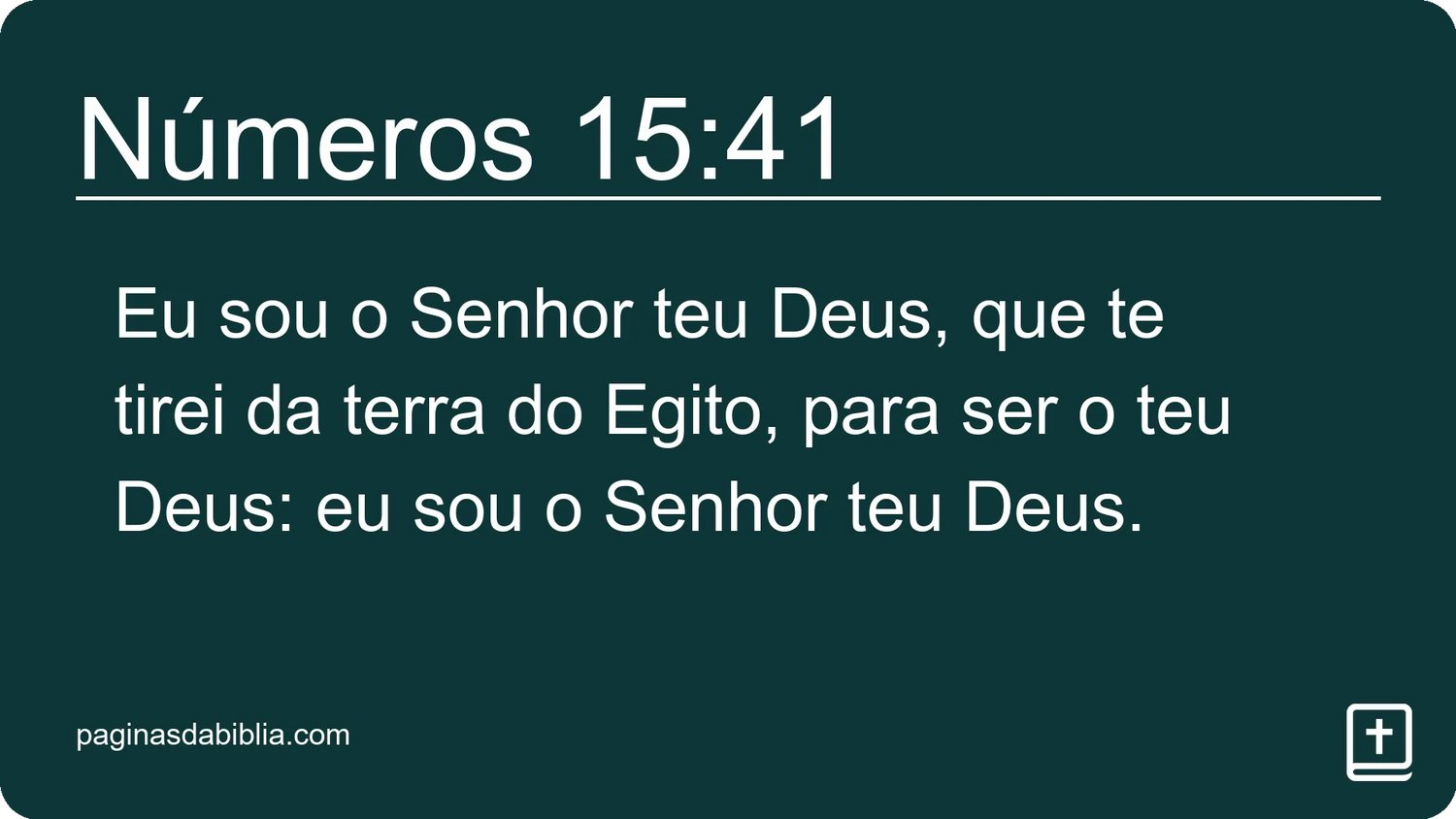 Números 15:41