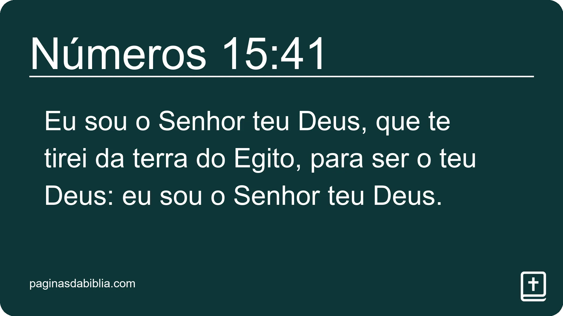 Números 15:41