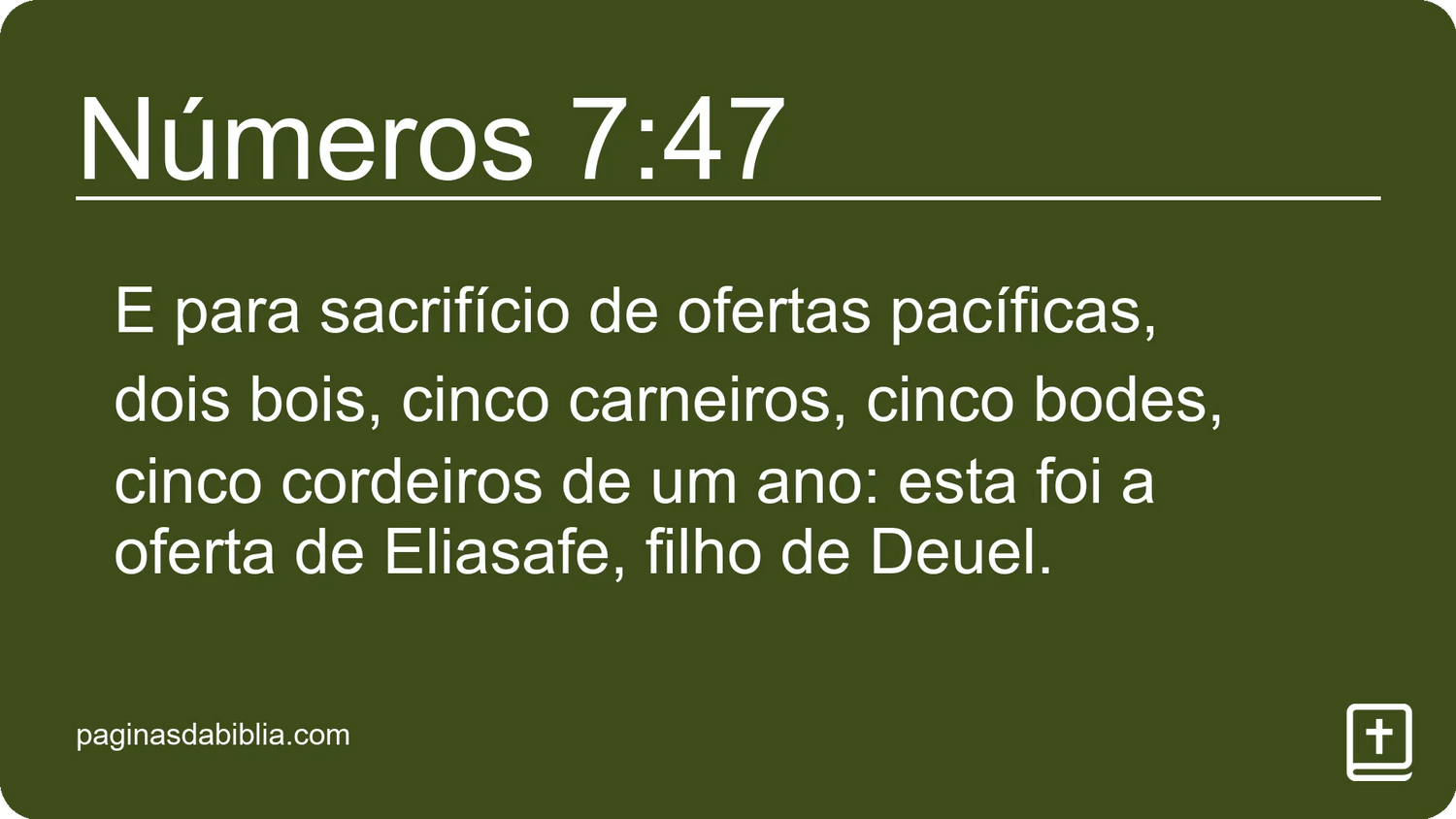 Números 7:47