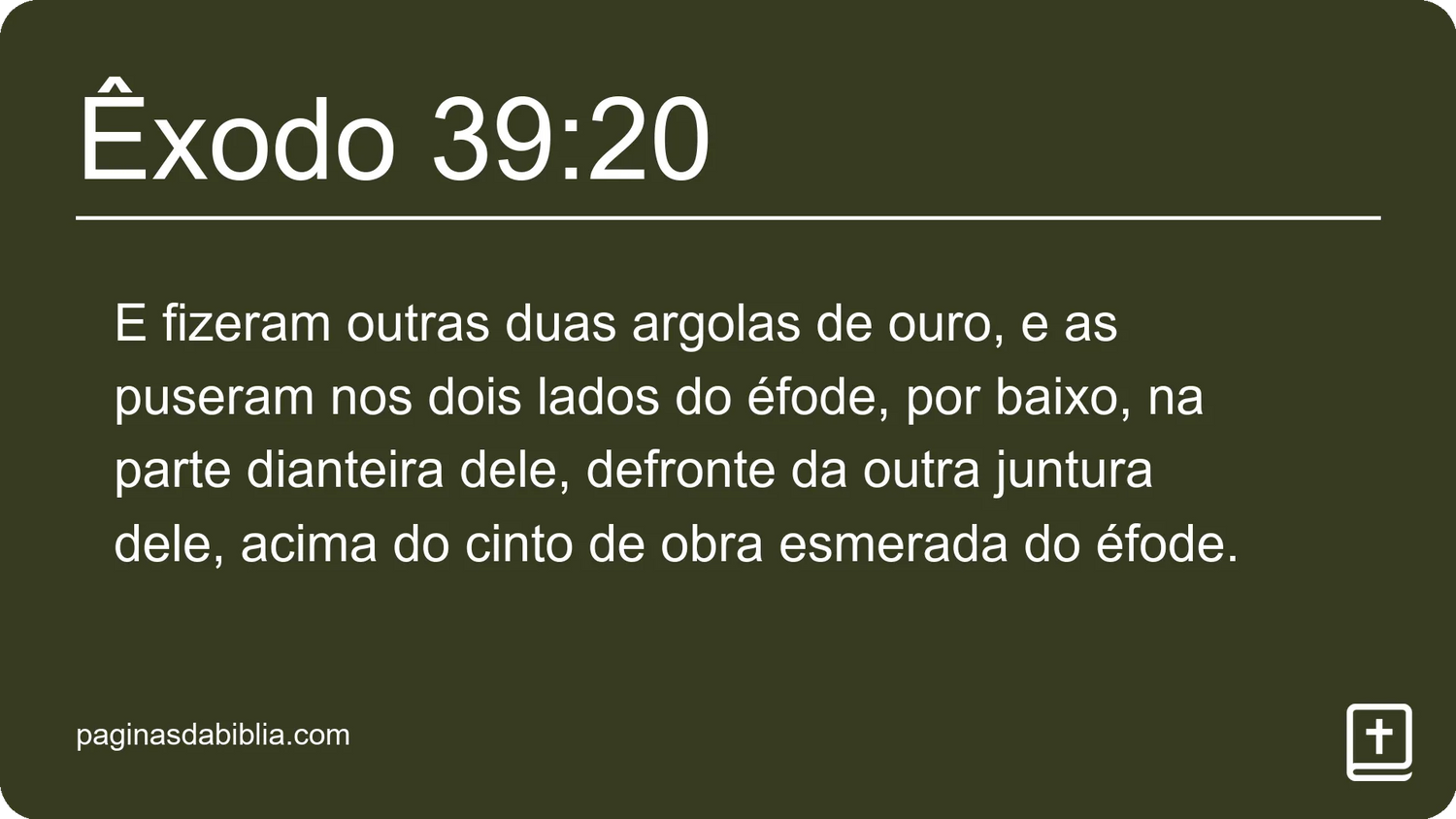 Êxodo 39:20