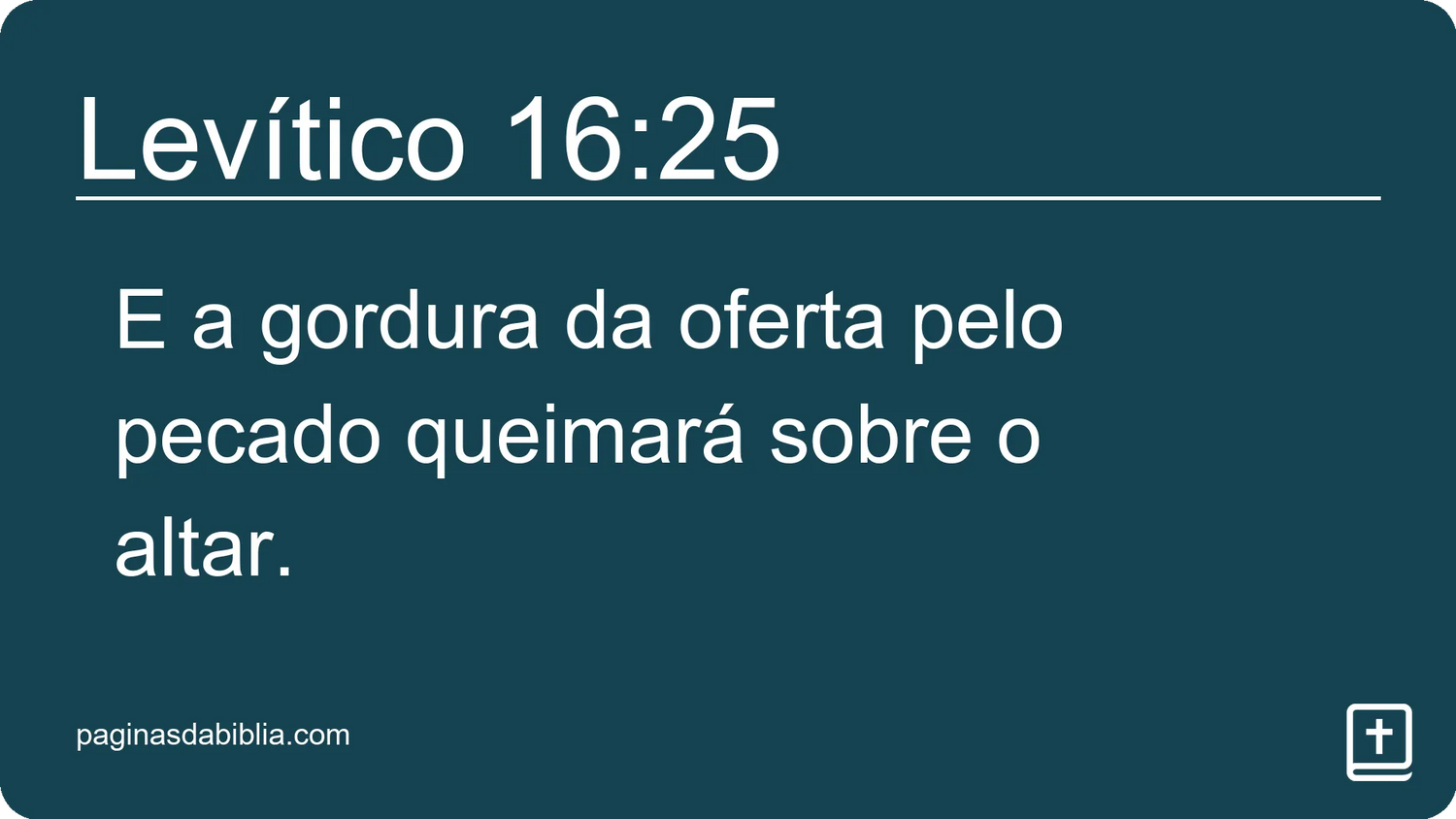 Levítico 16:25