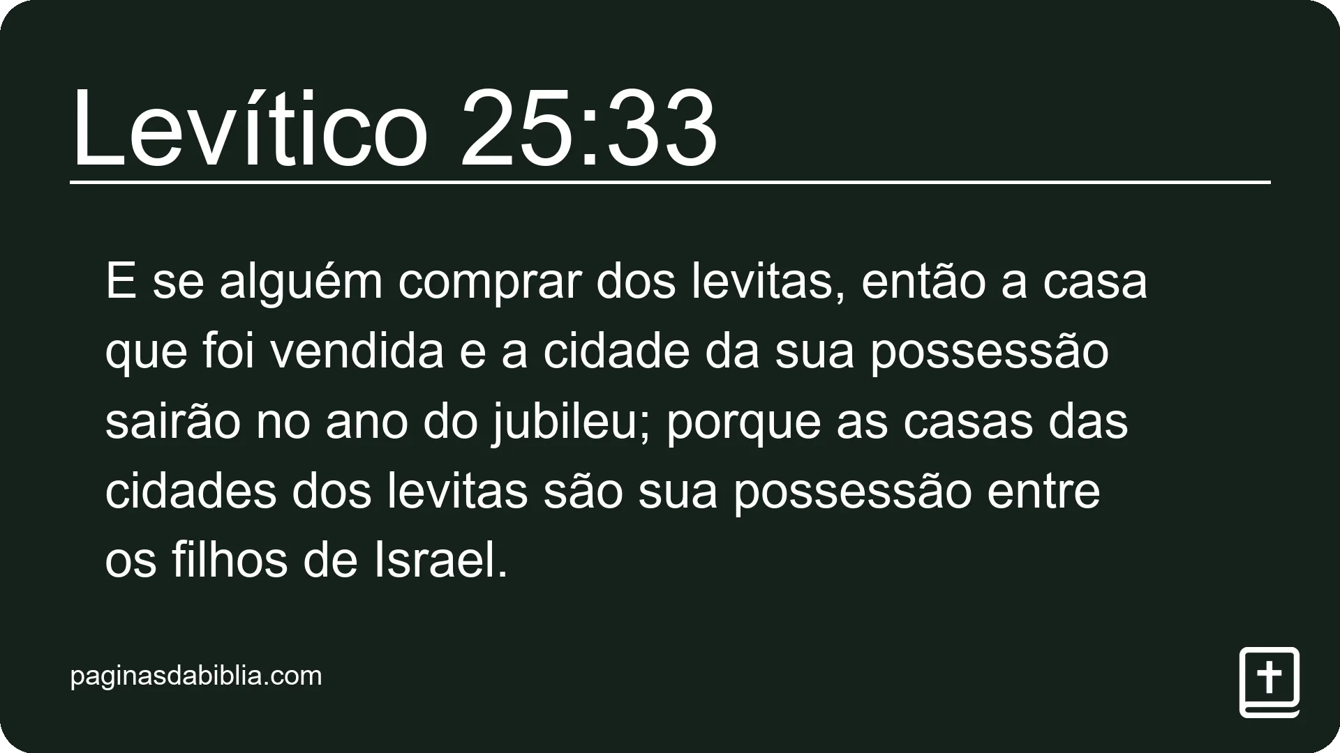 Levítico 25:33