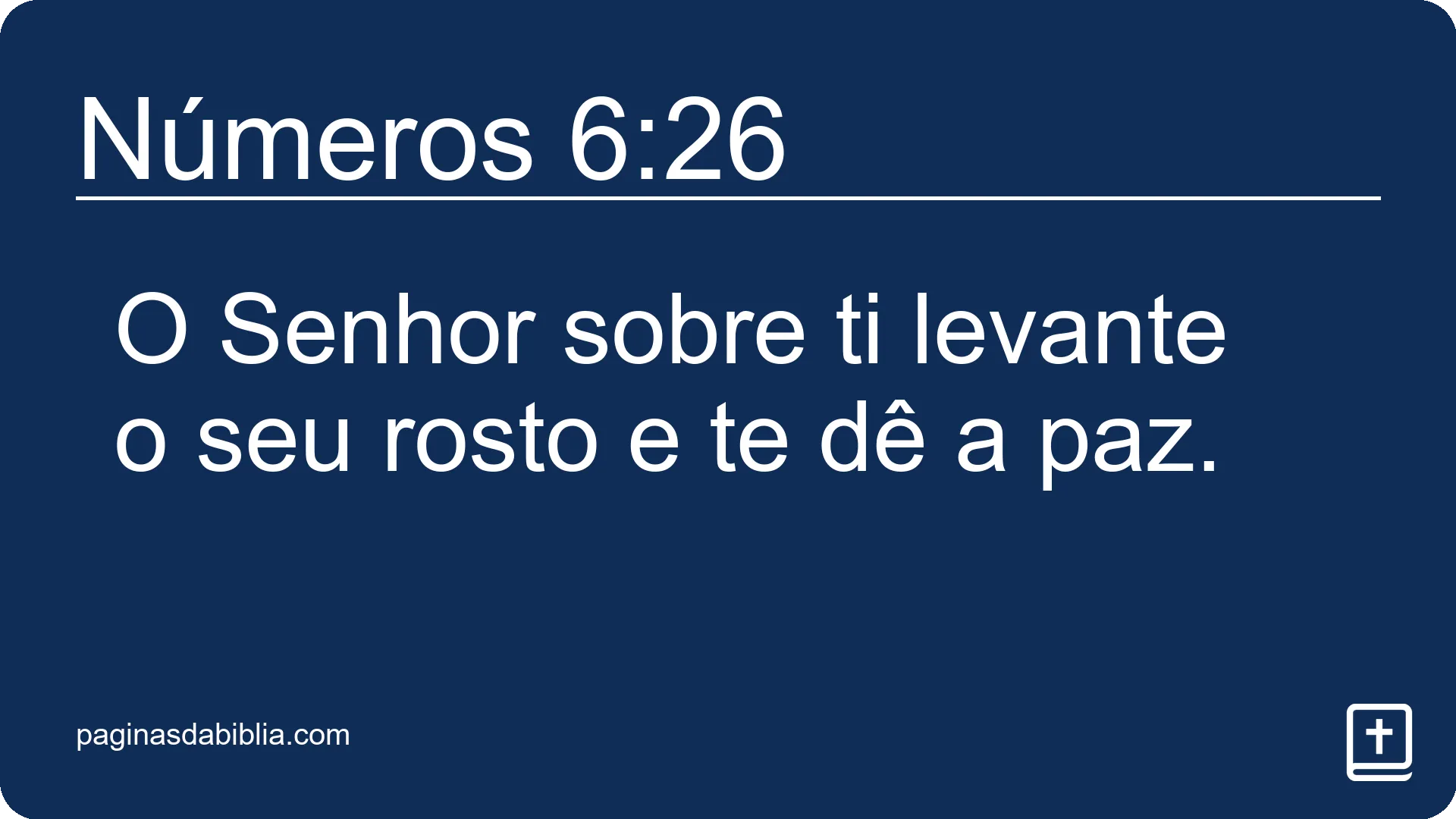 Números 6:26