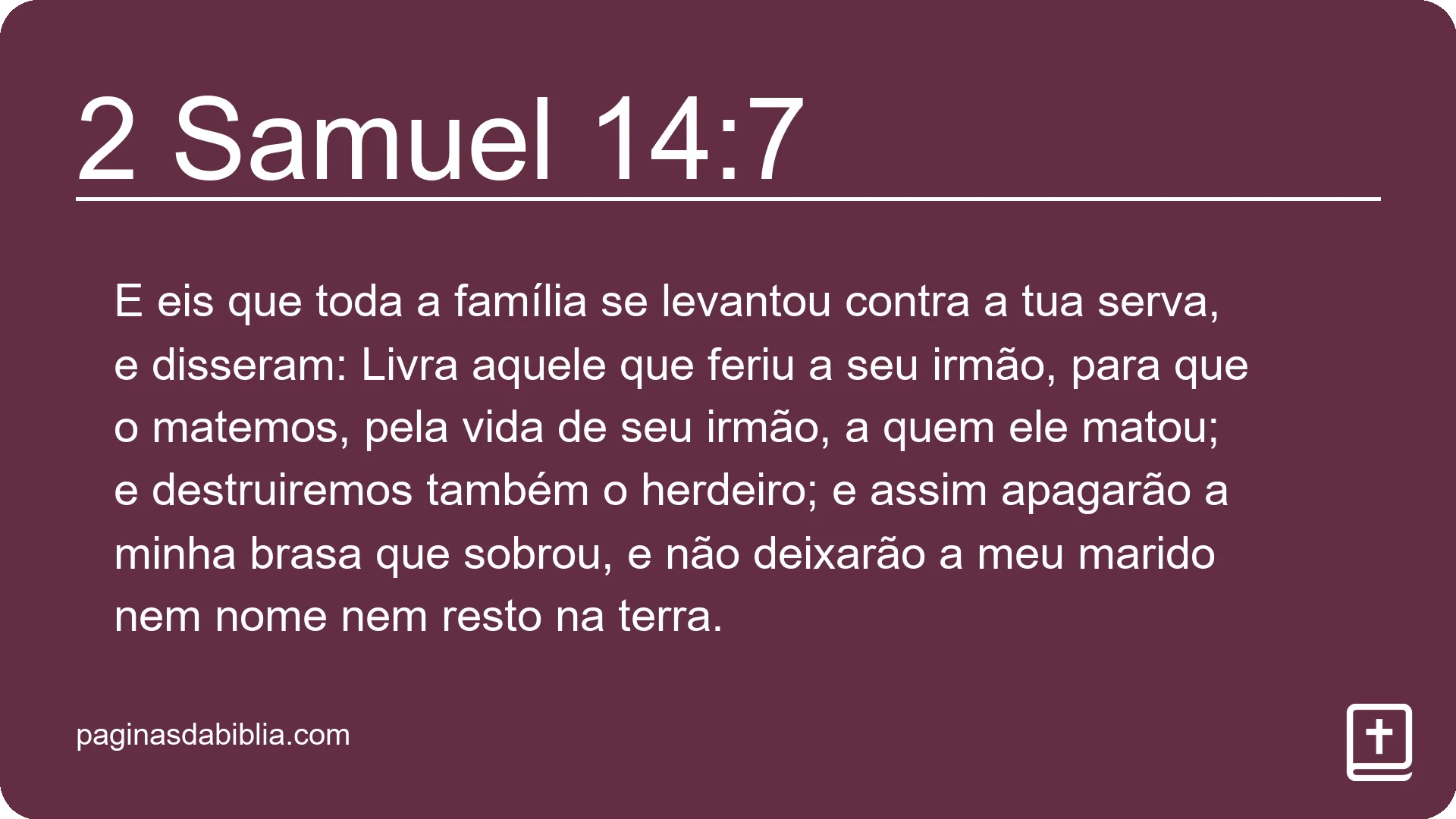 2 Samuel 14:7