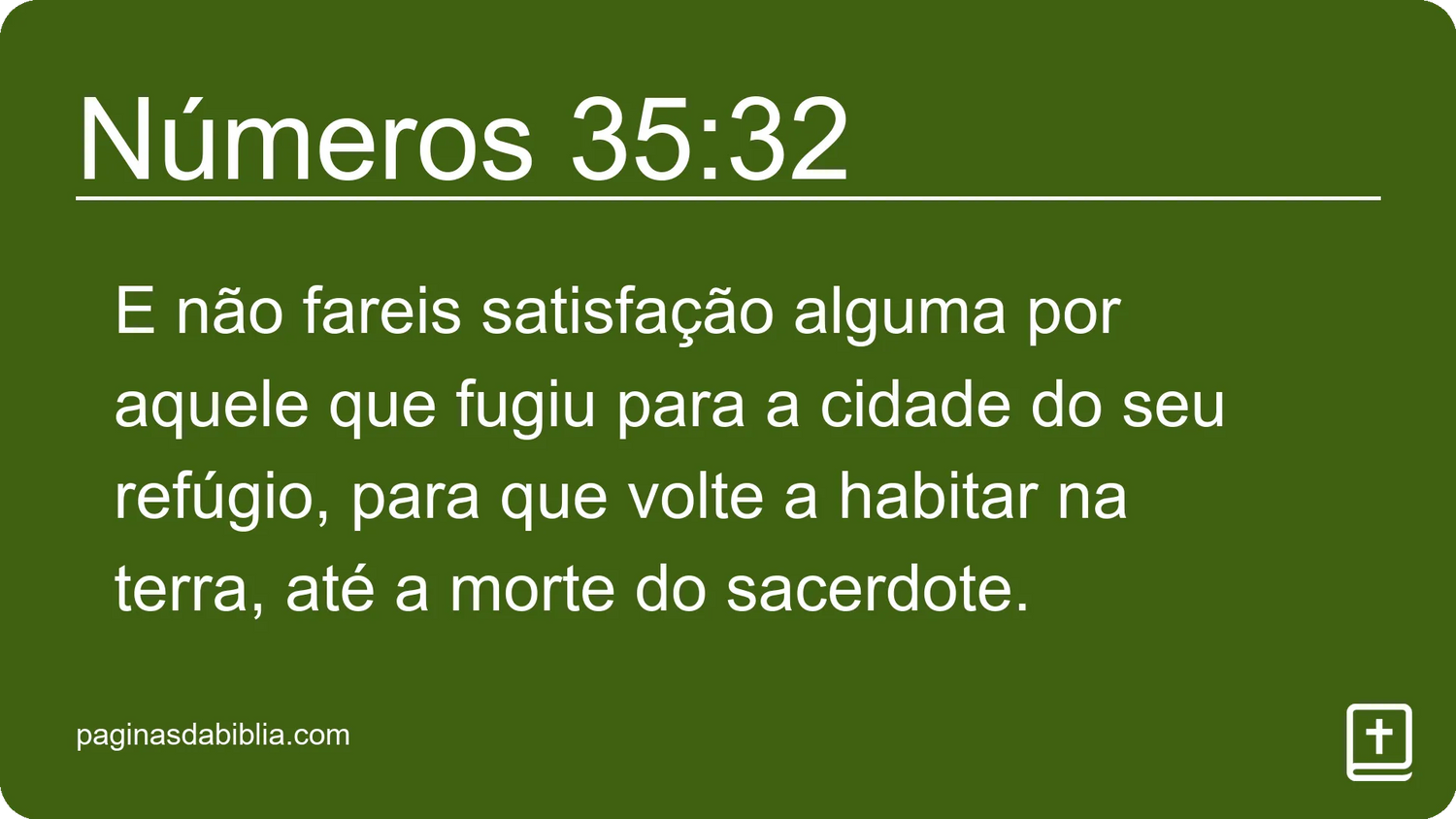 Números 35:32