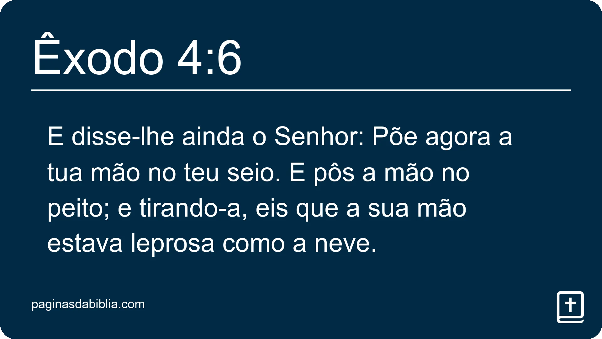 Êxodo 4:6