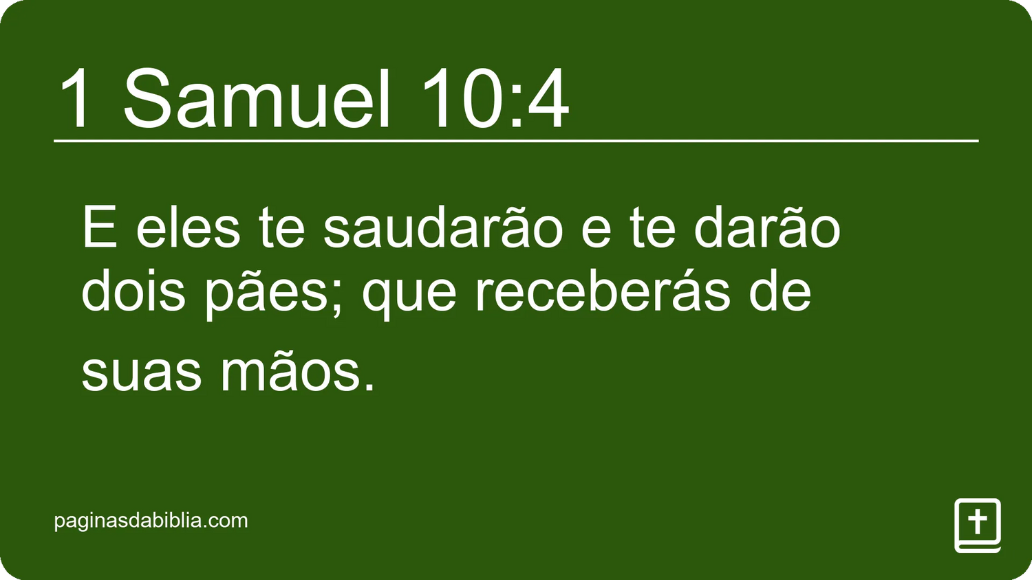 1 Samuel 10:4