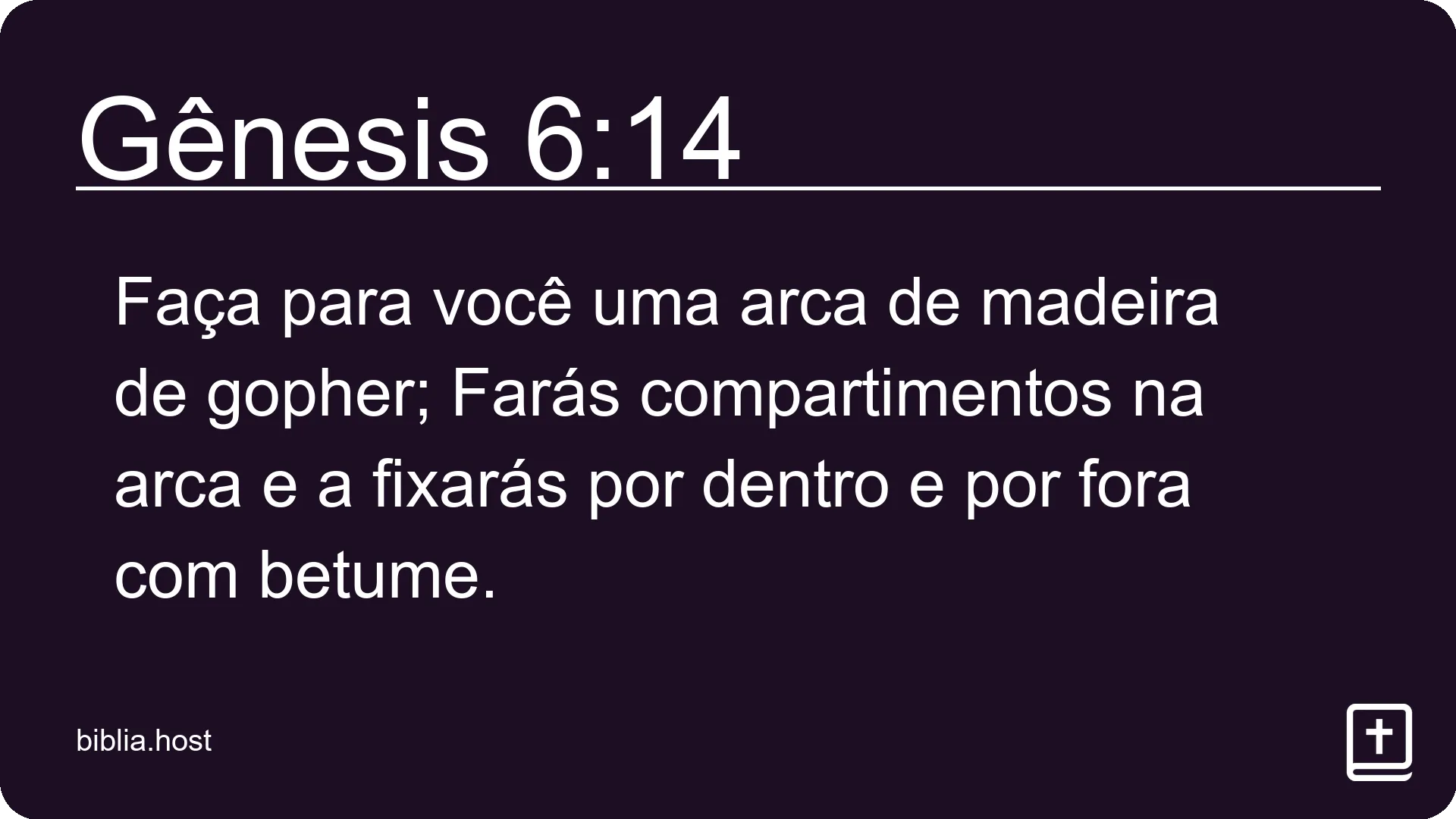 Gênesis 6:14