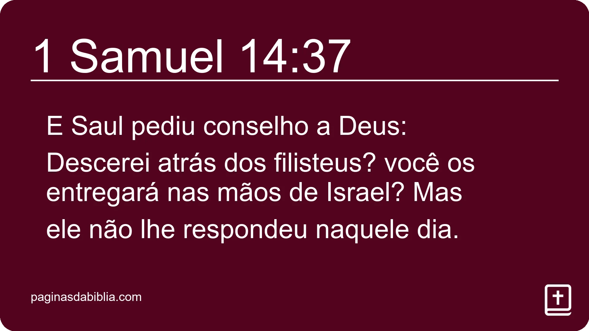 1 Samuel 14:37