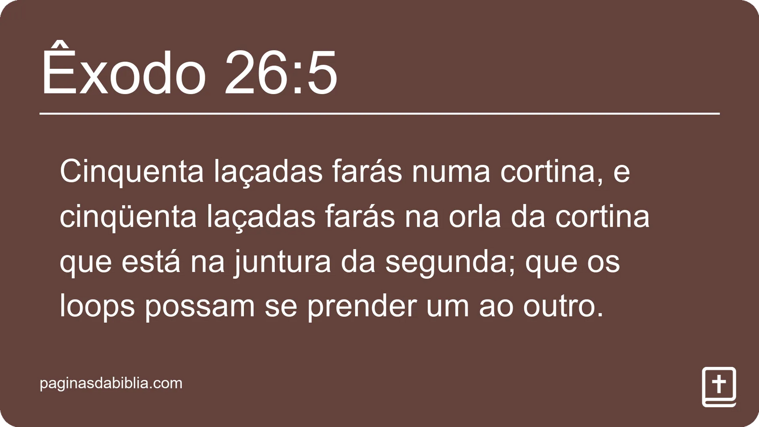 Êxodo 26:5