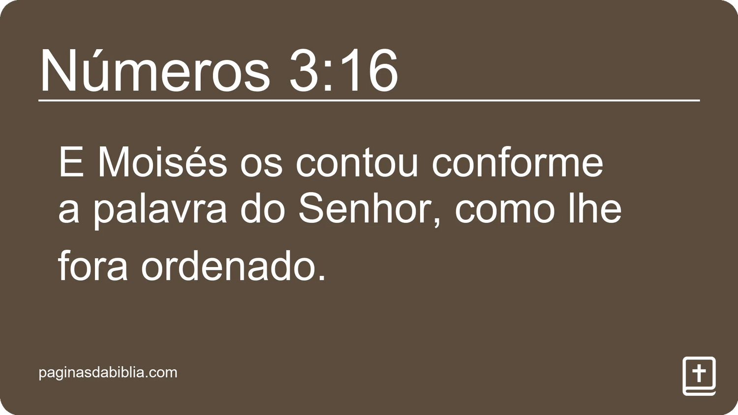 Números 3:16