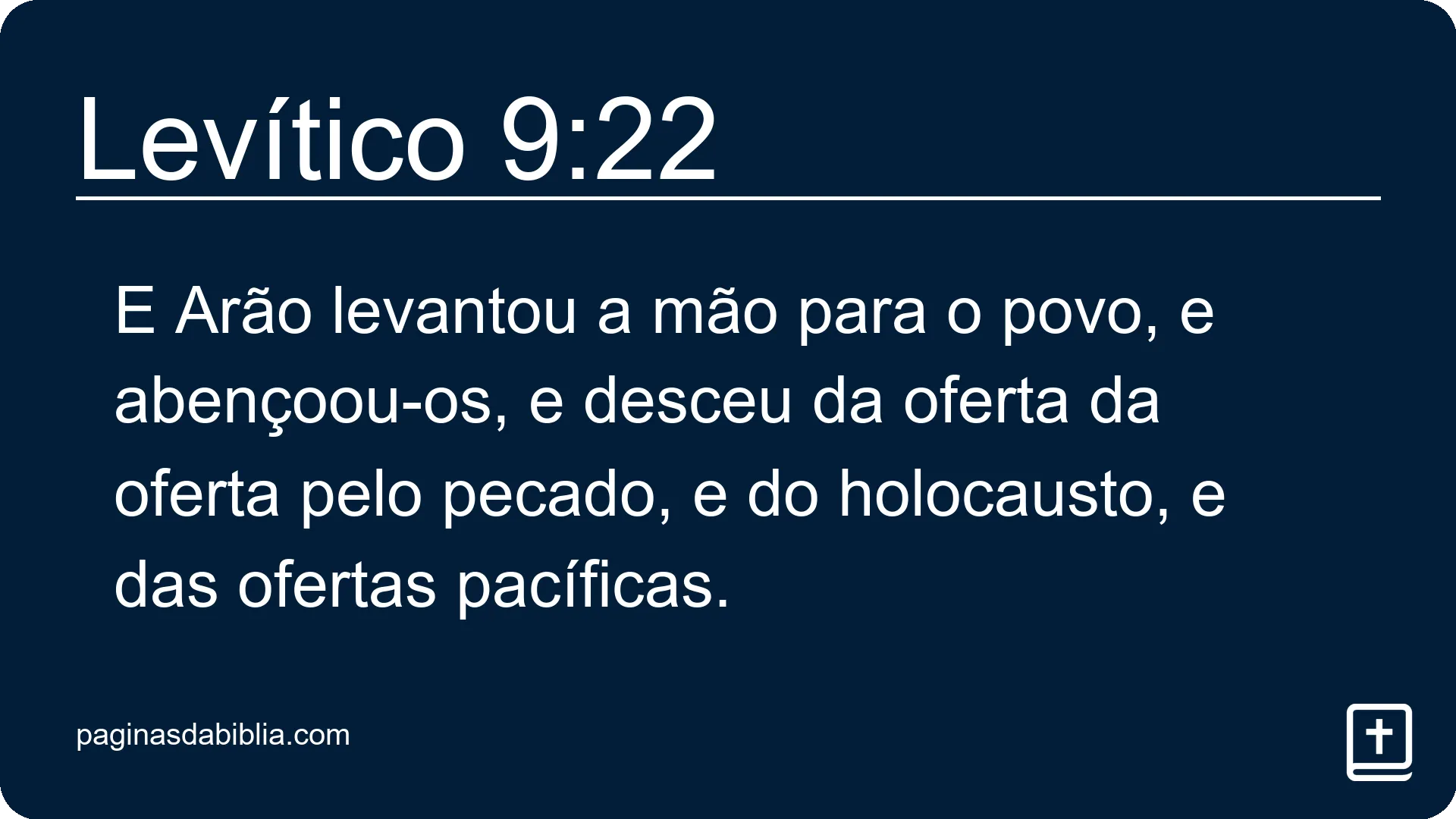 Levítico 9:22