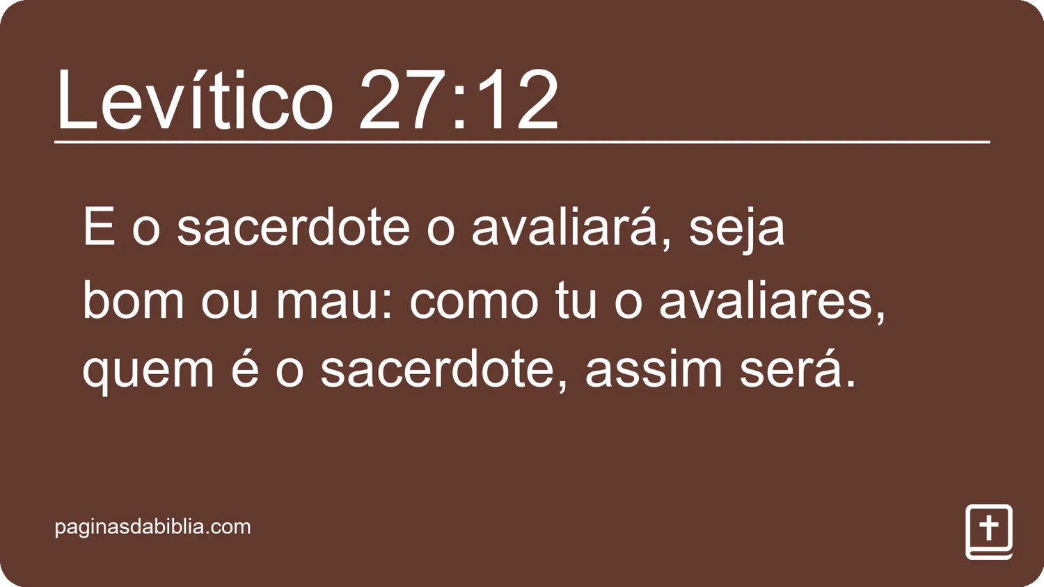 Levítico 27:12