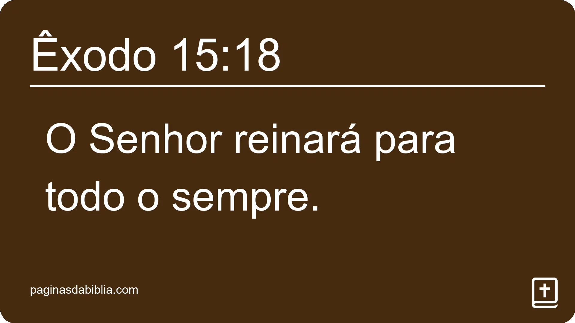 Êxodo 15:18