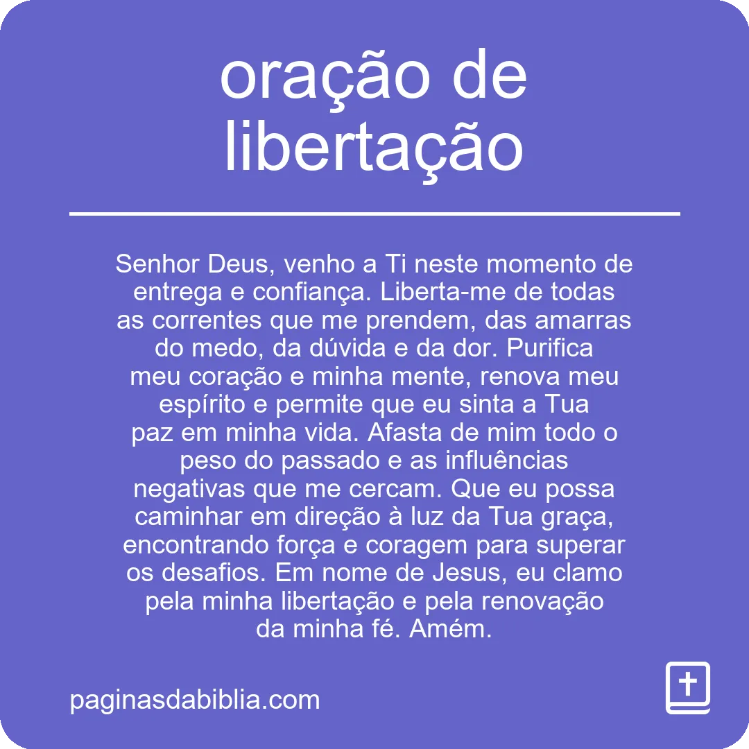 oração de libertação