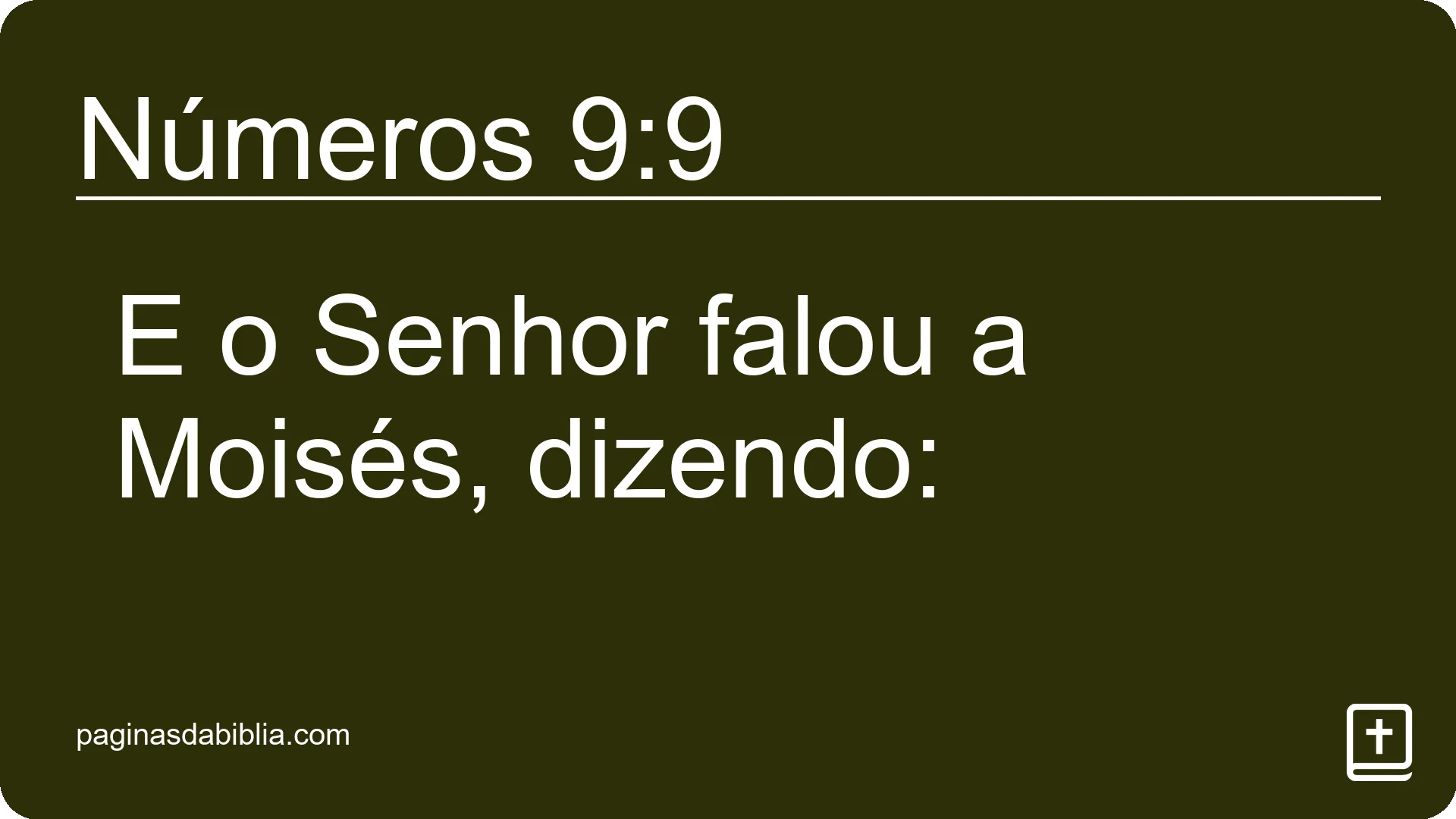 Números 9:9