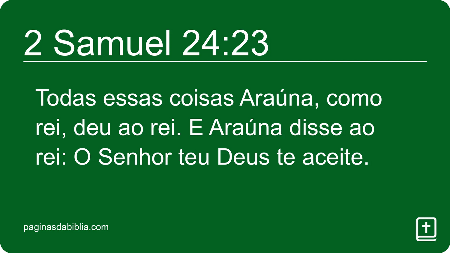 2 Samuel 24:23