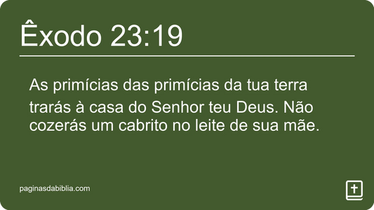 Êxodo 23:19