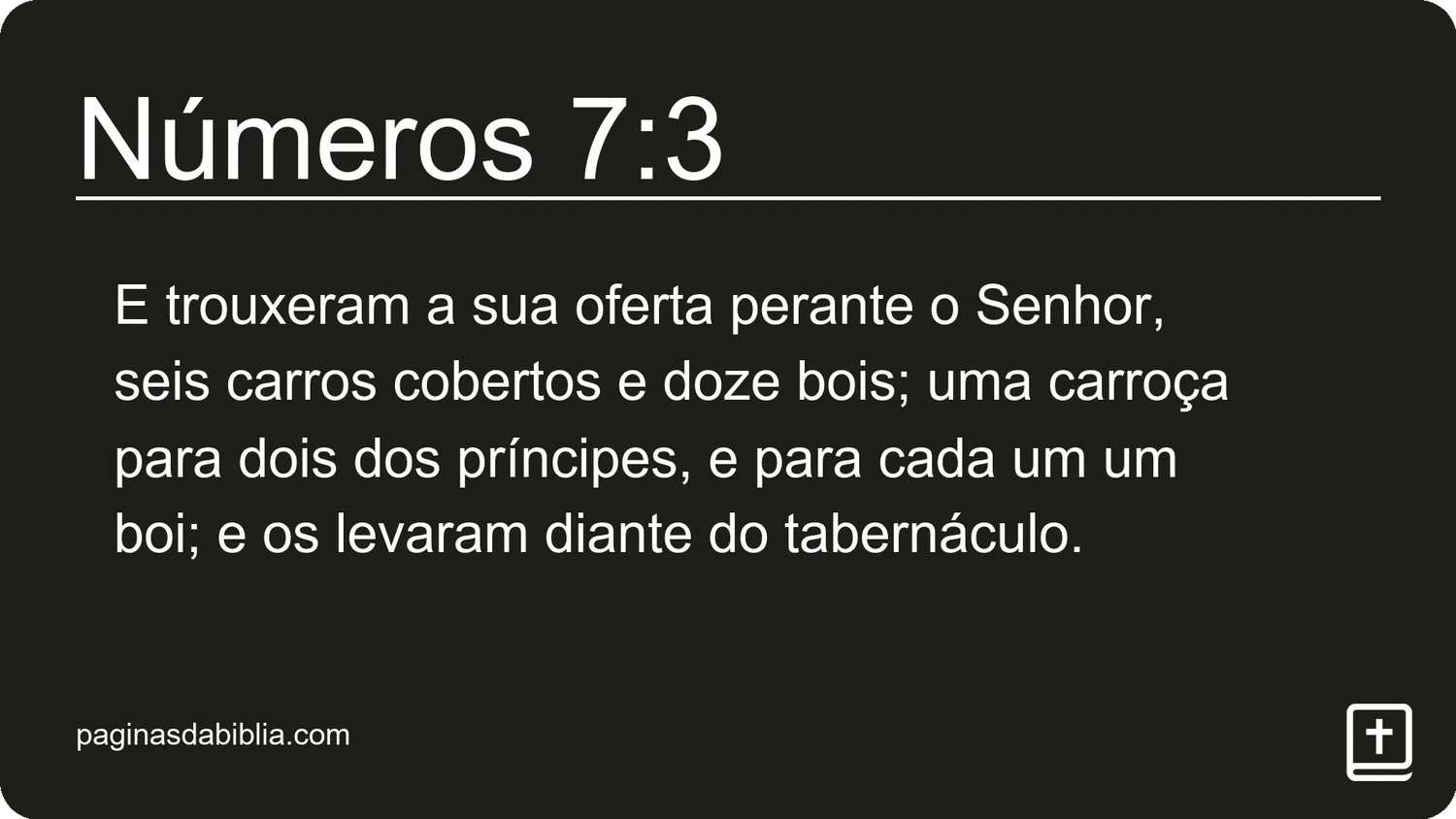 Números 7:3