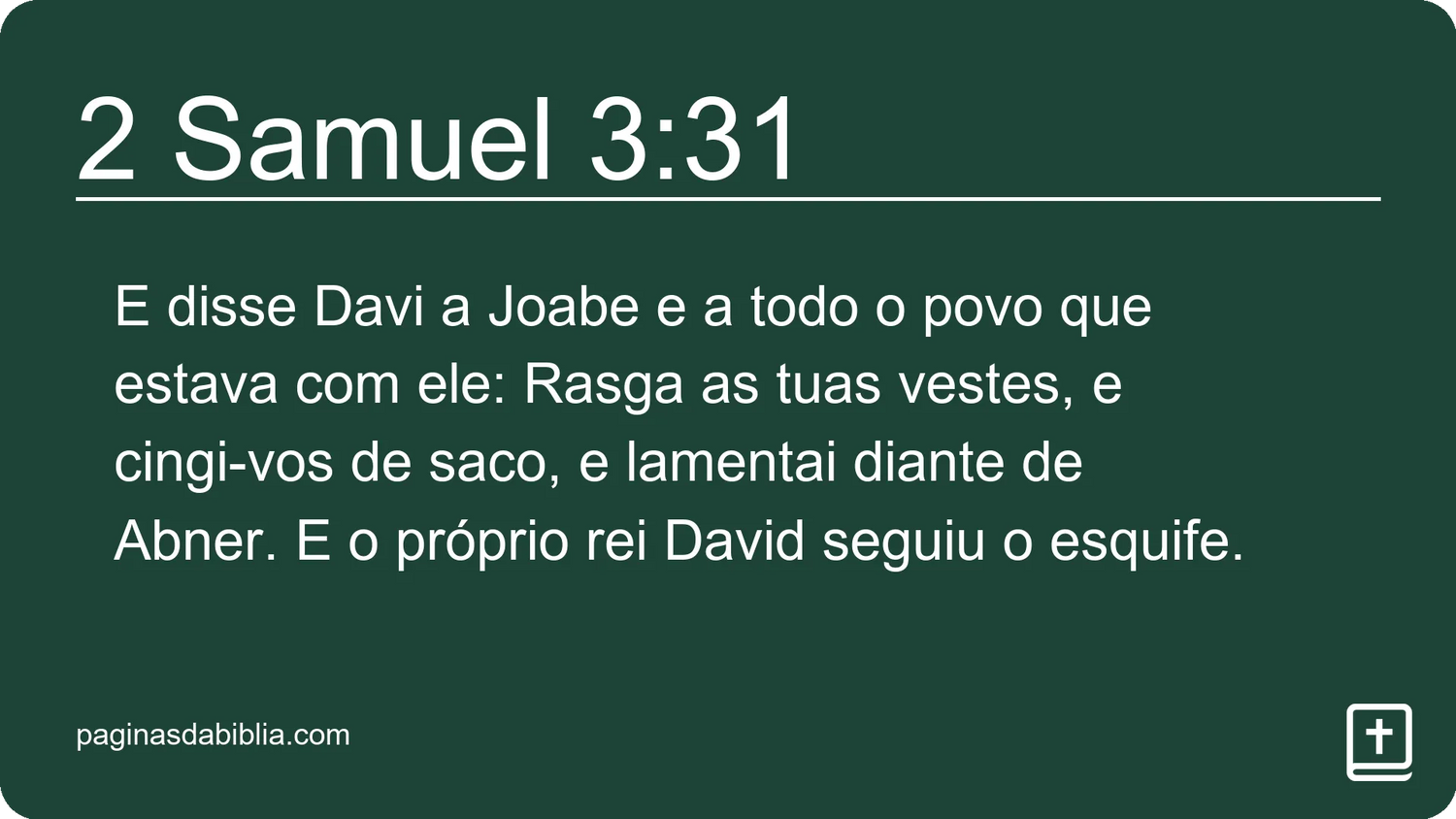 2 Samuel 3:31