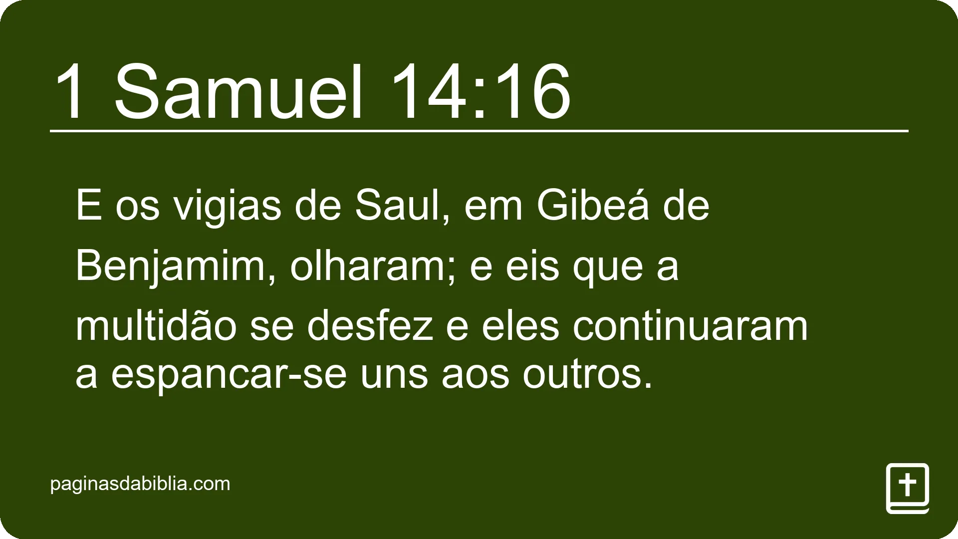 1 Samuel 14:16