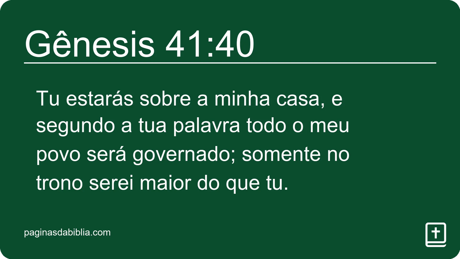 Gênesis 41:40