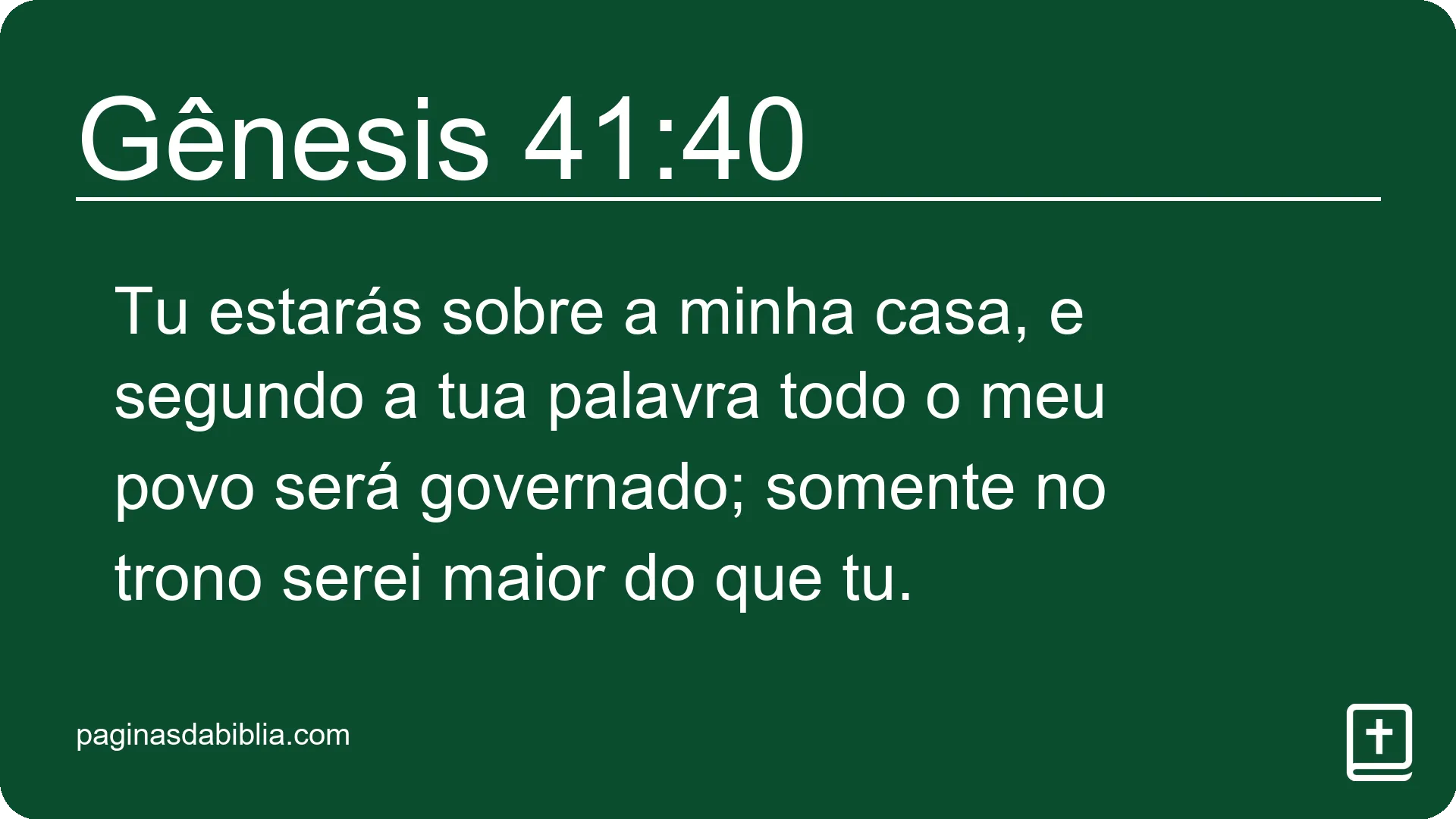 Gênesis 41:40