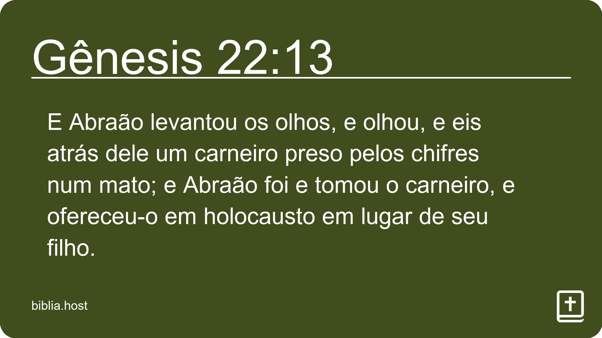 Gênesis 22:13