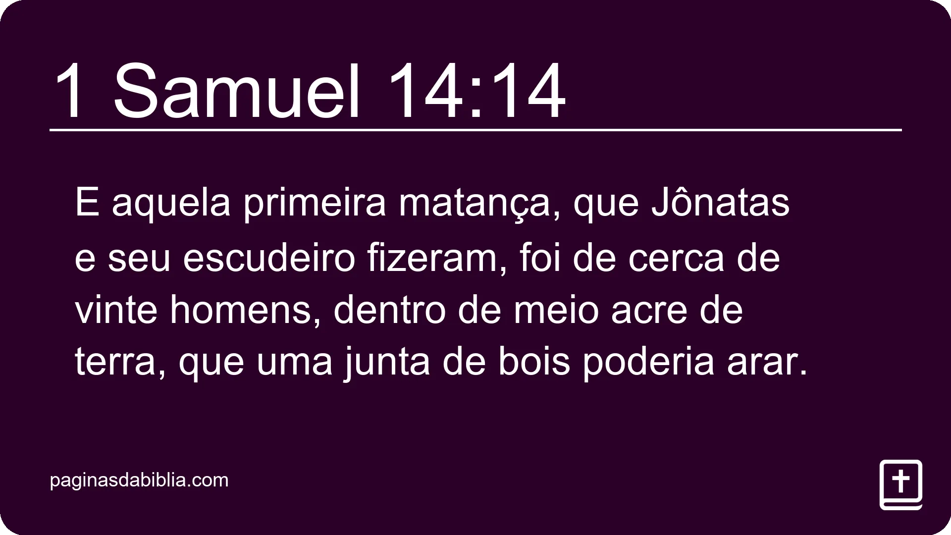 1 Samuel 14:14