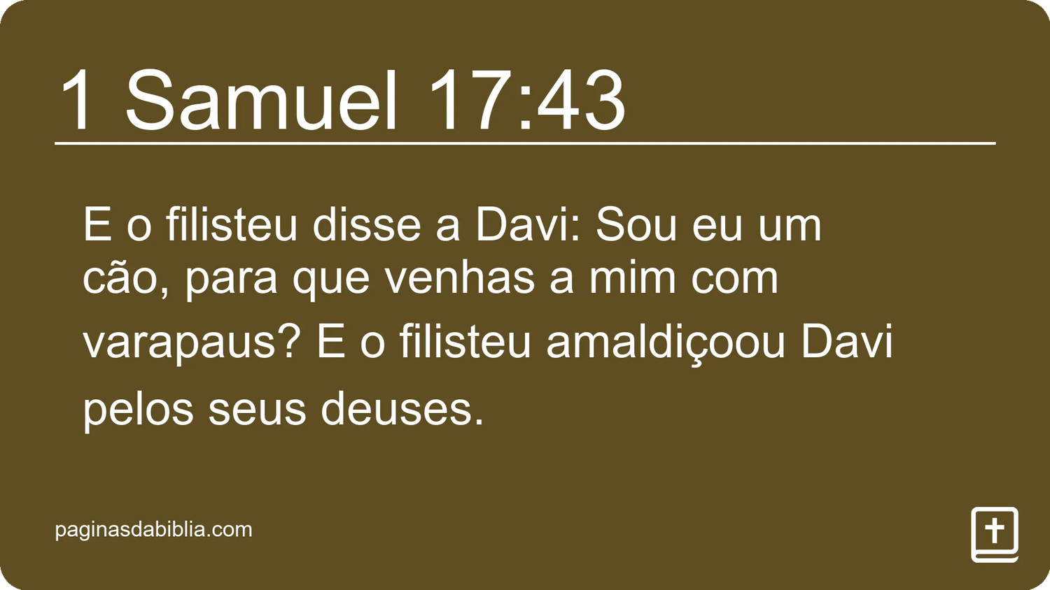 1 Samuel 17:43