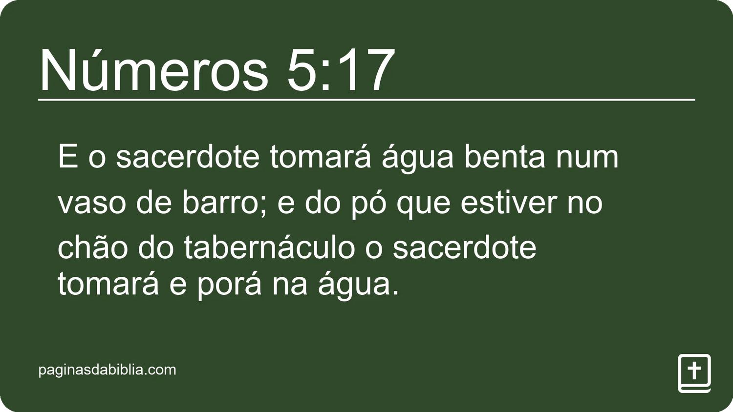 Números 5:17