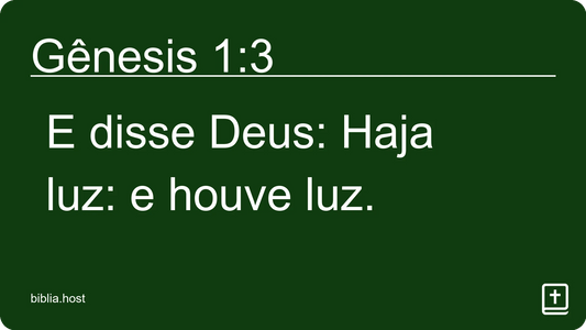 Gênesis 1:3