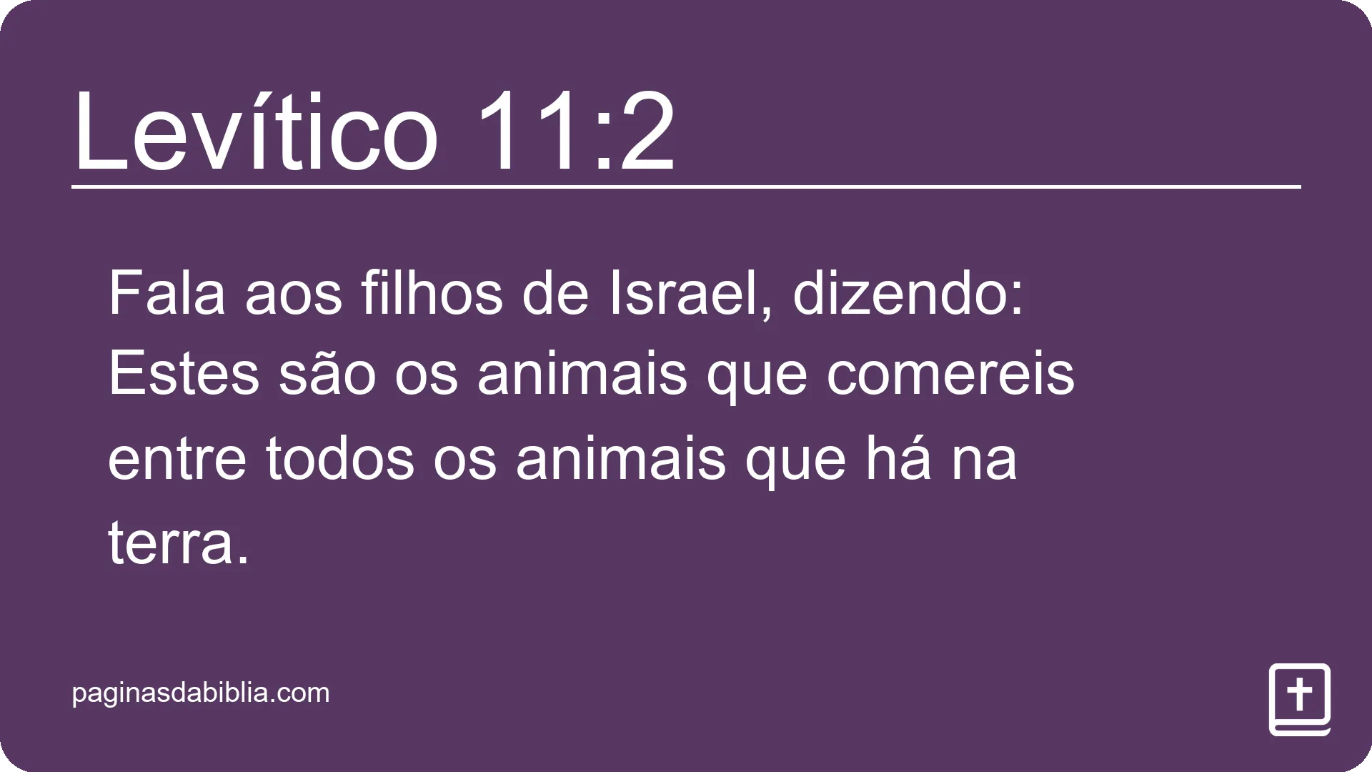 Levítico 11:2