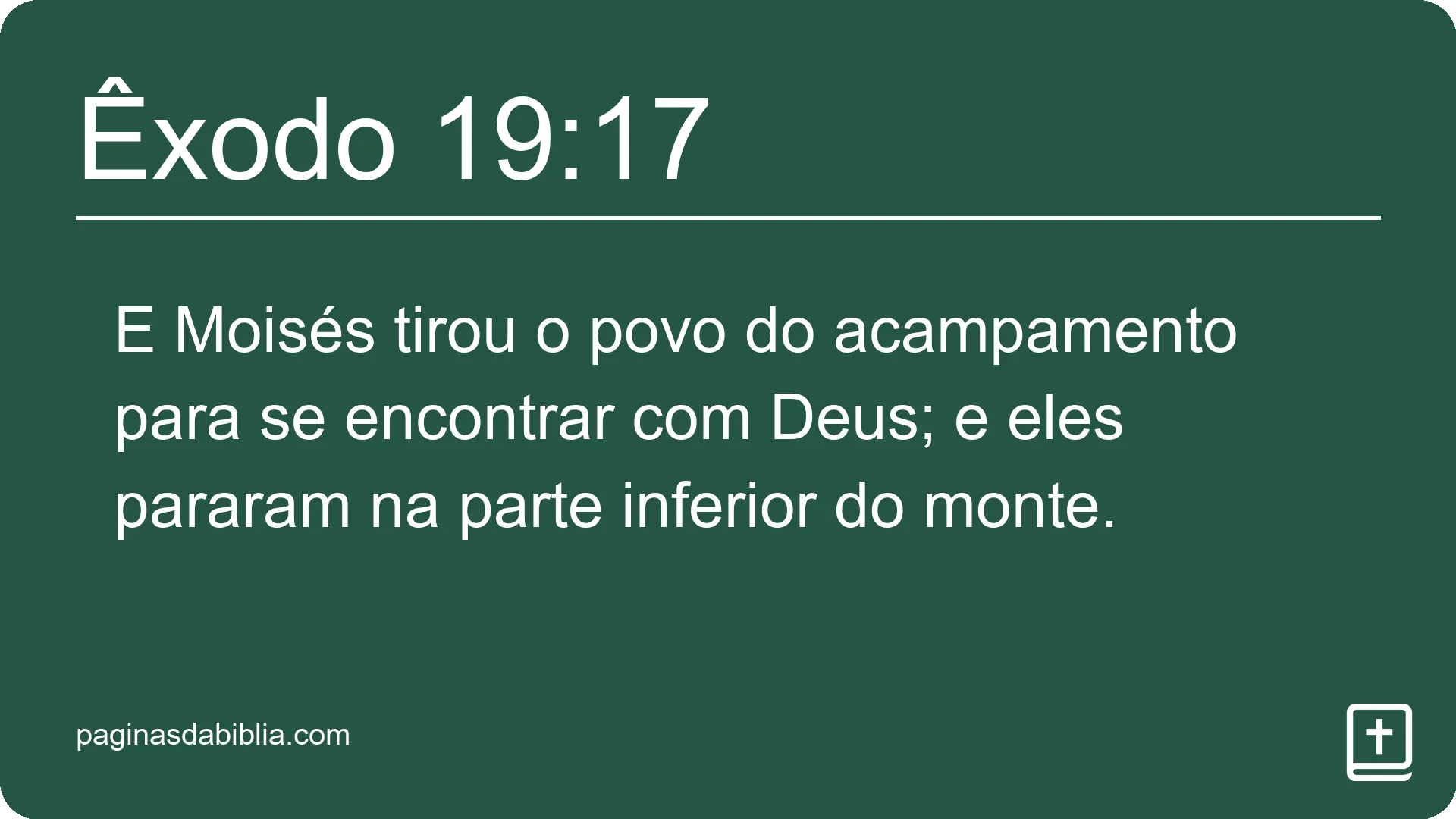 Êxodo 19:17