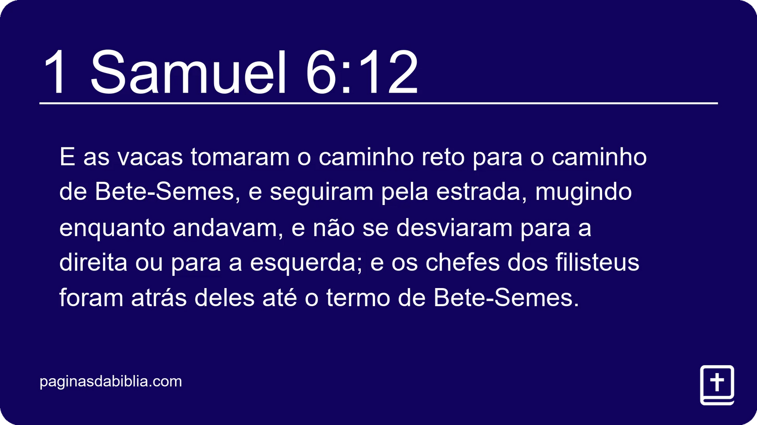 1 Samuel 6:12