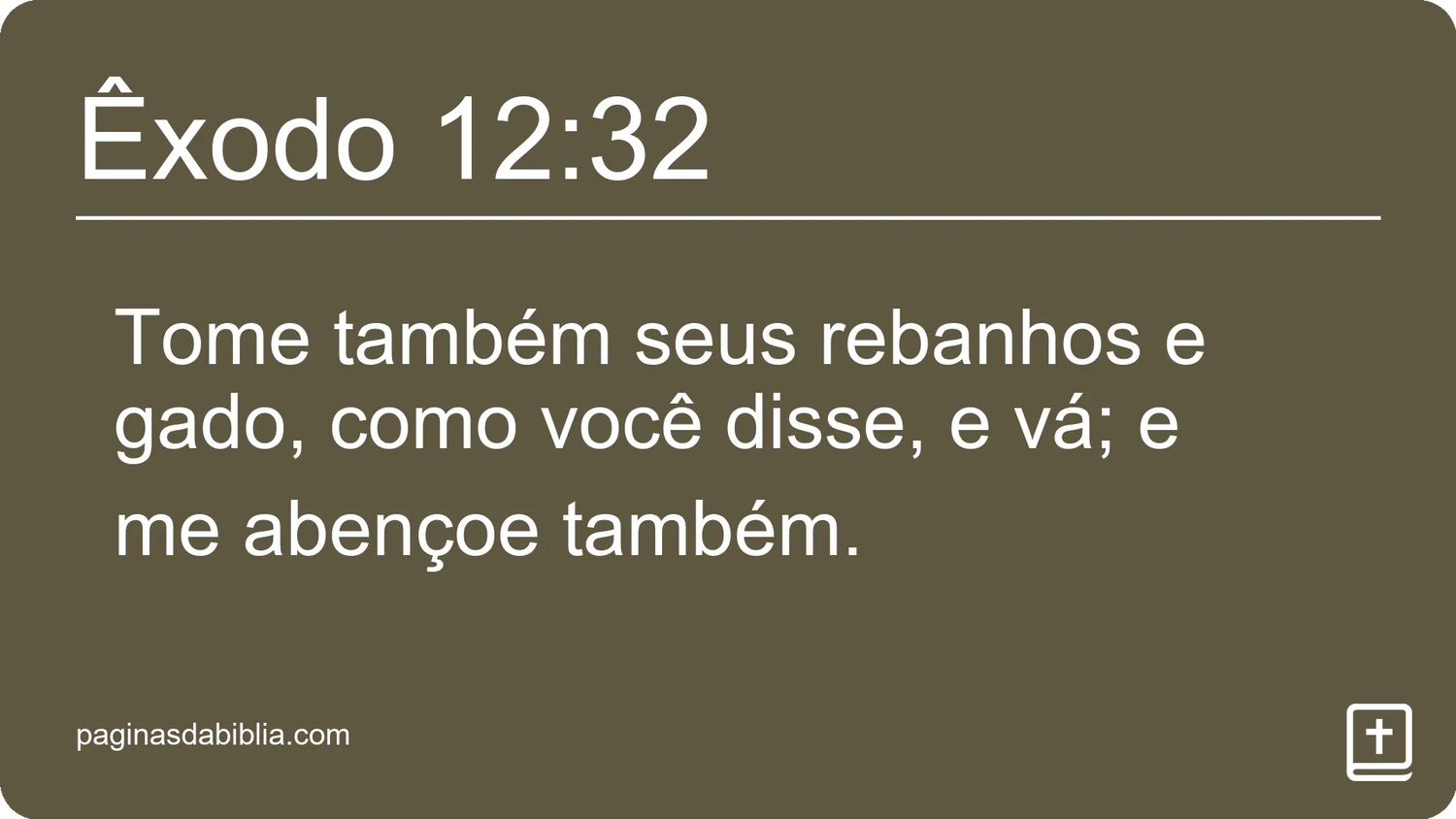 Êxodo 12:32