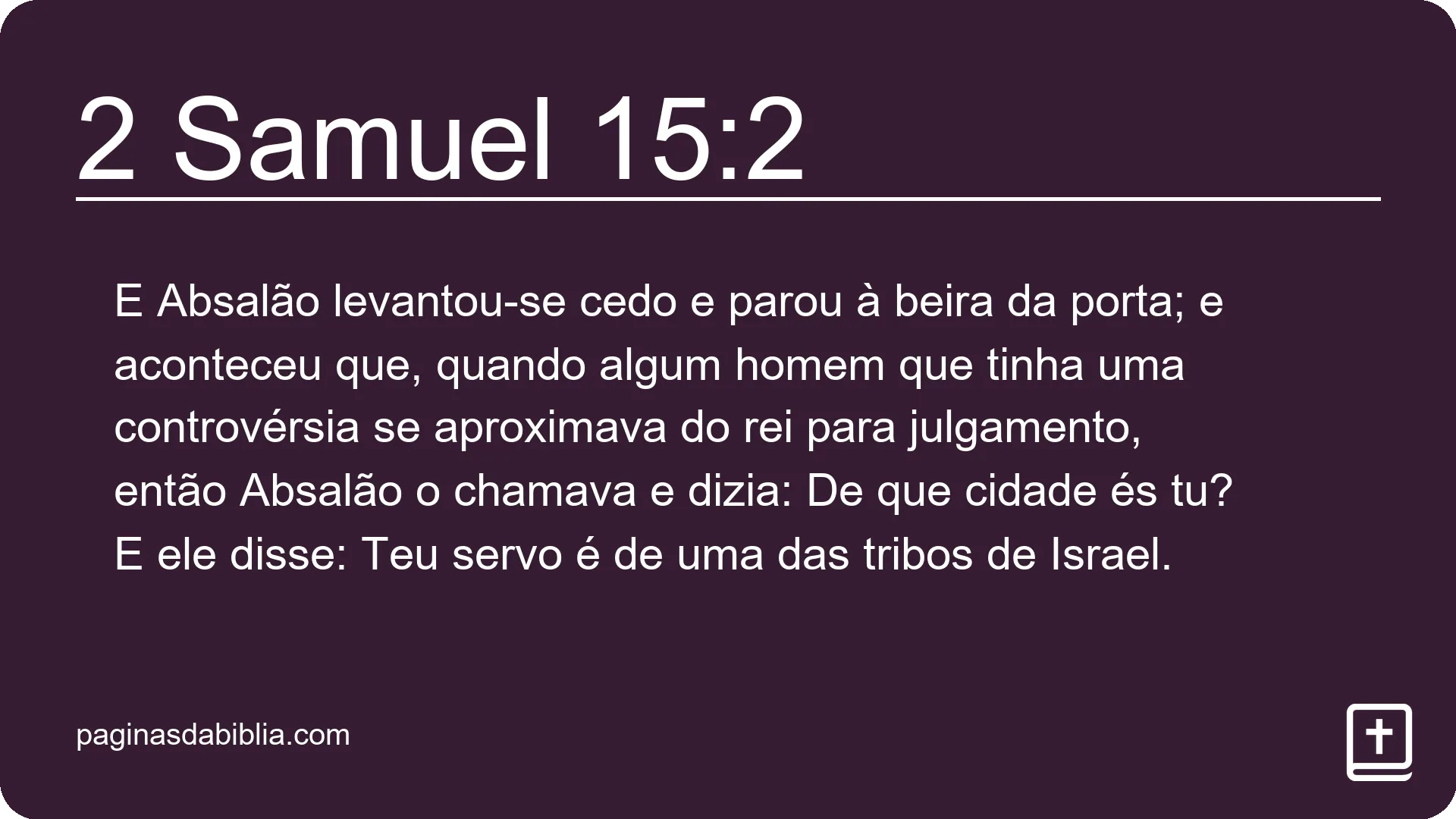 2 Samuel 15:2