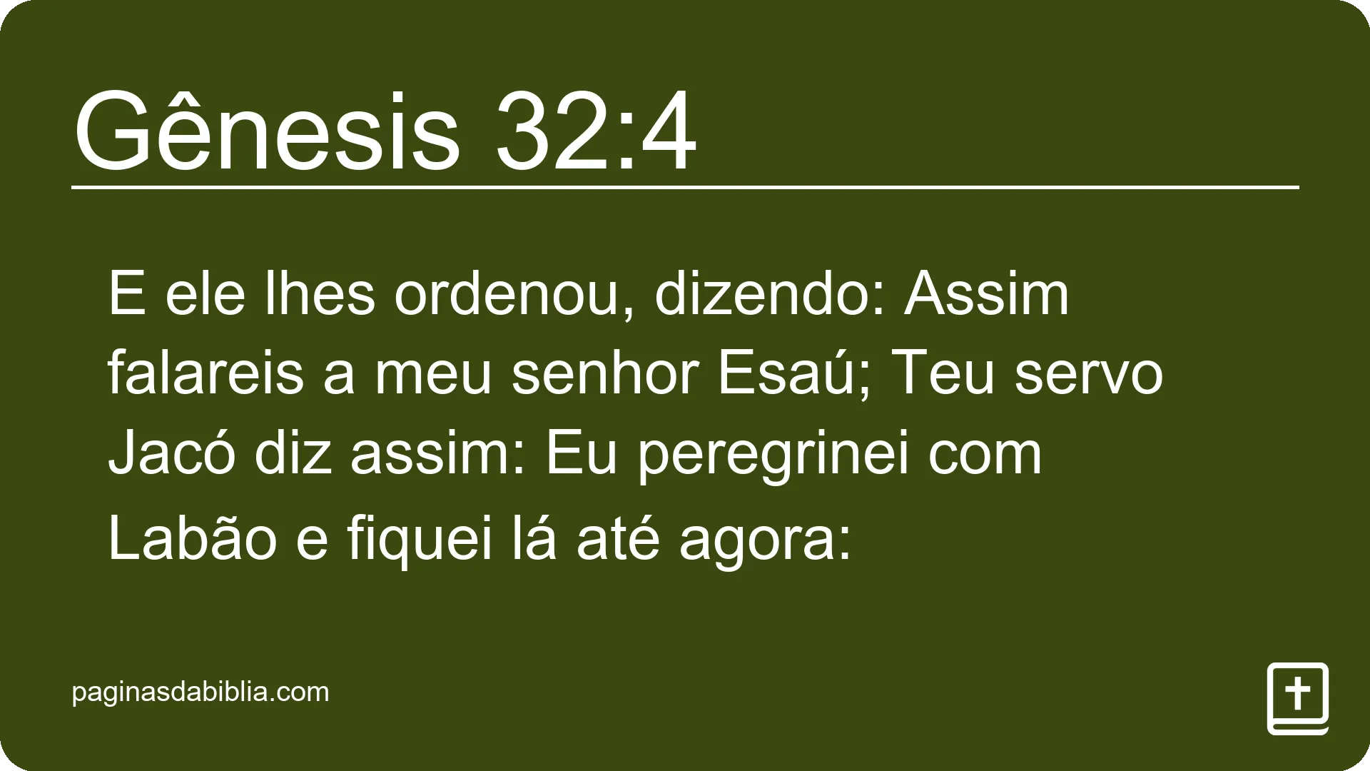 Gênesis 32:4