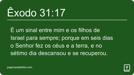 Êxodo 31:17