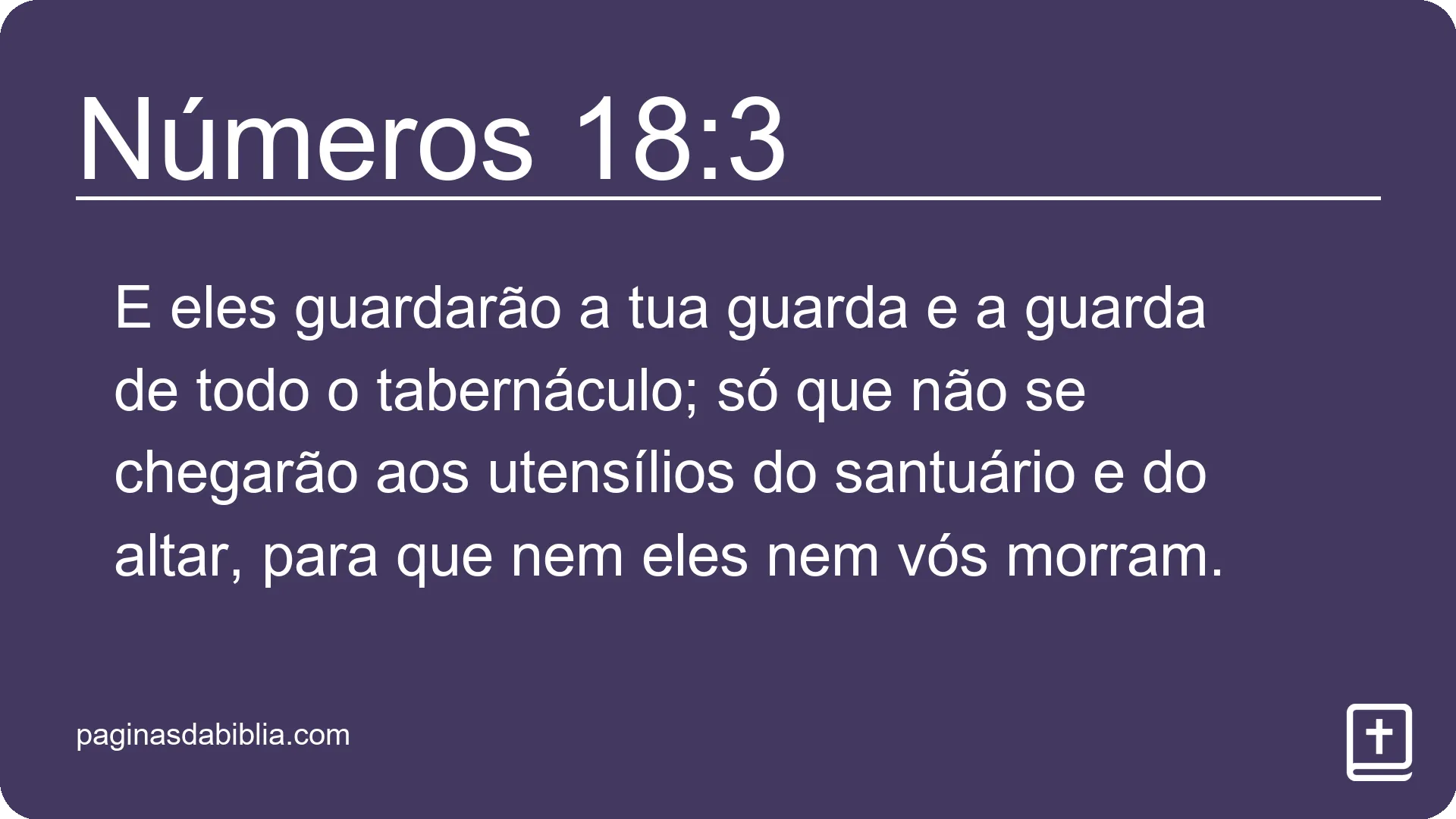 Números 18:3