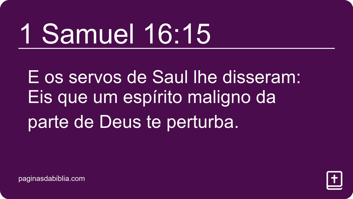 1 Samuel 16:15