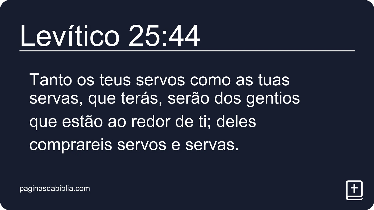 Levítico 25:44