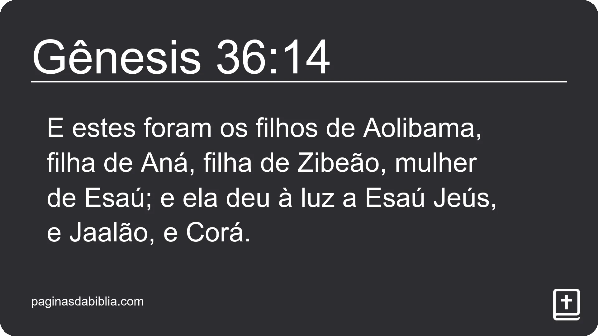 Gênesis 36:14